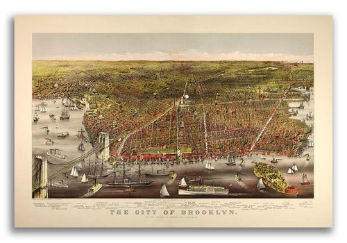 Bird eye view 1879 brooklyn - eye,